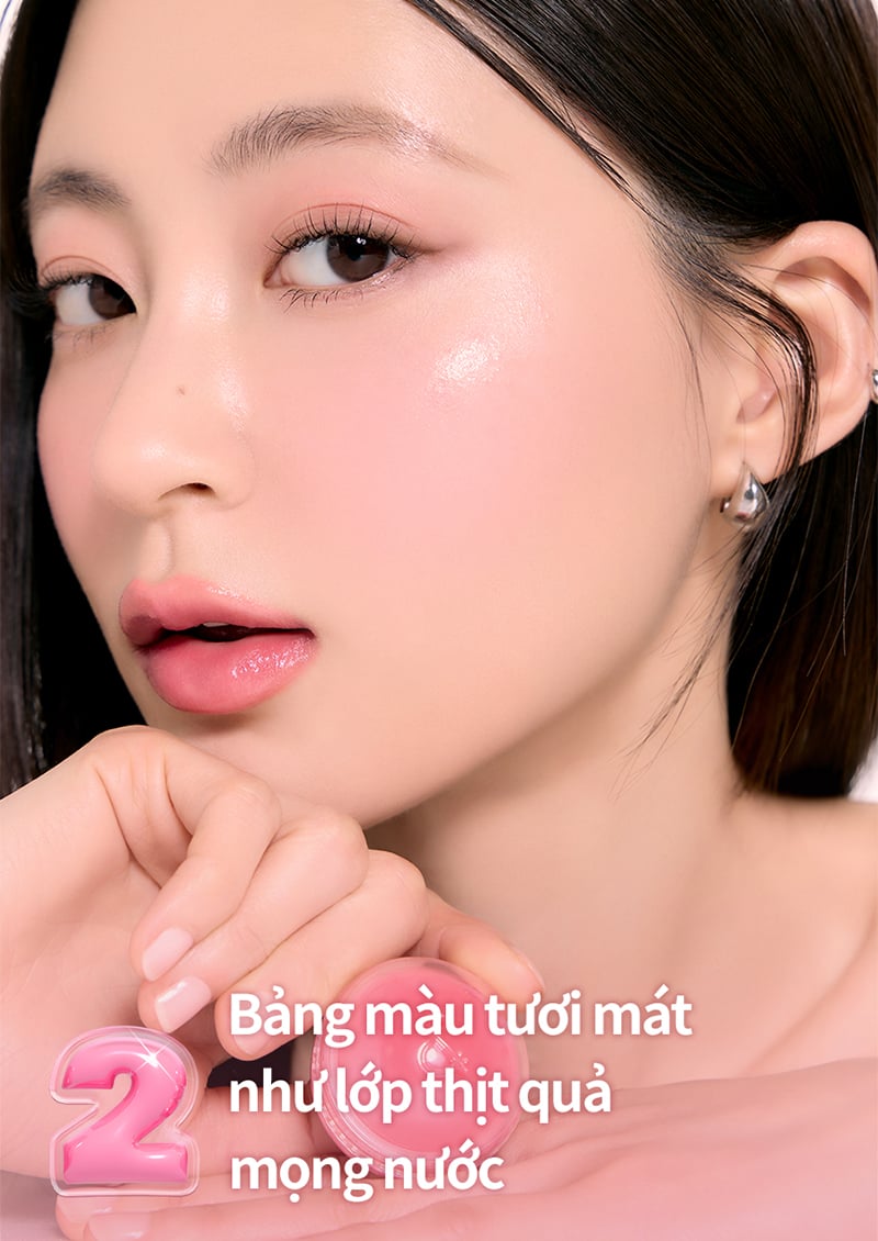 Má Hồng Kem Romand Dạng Lăn, Căng Bóng Juicy Roll Cheek