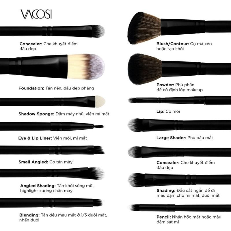 Vacosi Mars Mission Brush Set 14 Cây
