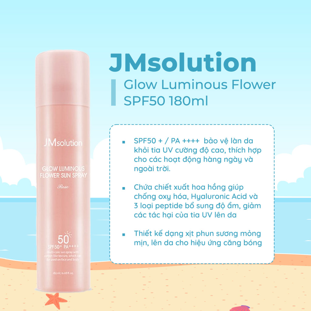 JM Solution Glow Luminous Flower Sun Spray