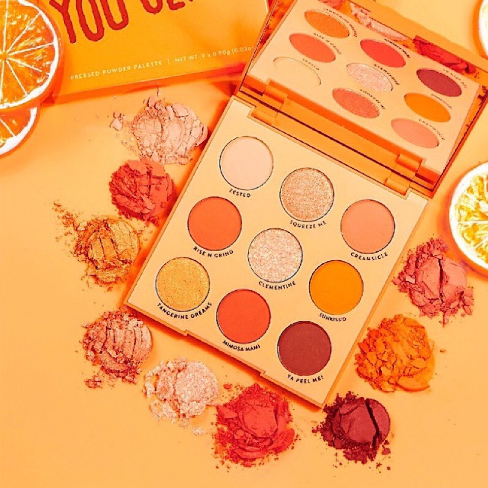 BẢNG PHẤN MẮT 9 Ô COLOURPOP ORANGE YOU GLAD PRESSED POWDER PALETTE