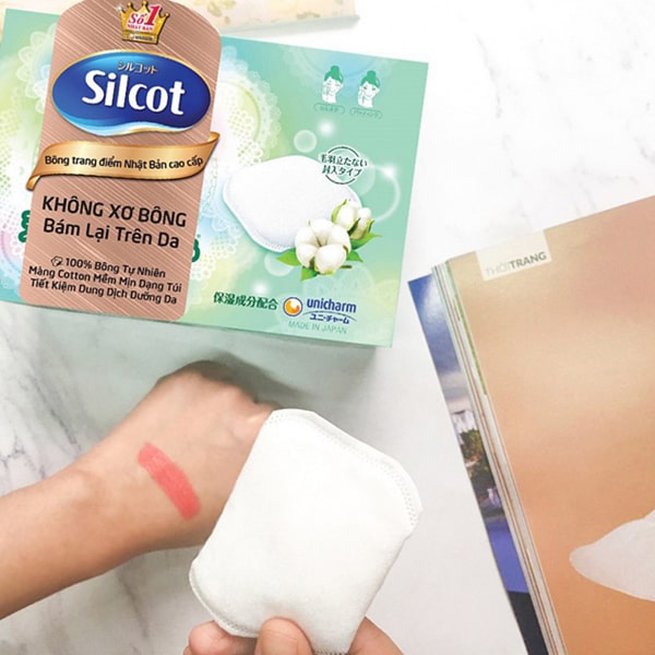 bông tẩy trang silcot 66 miếng