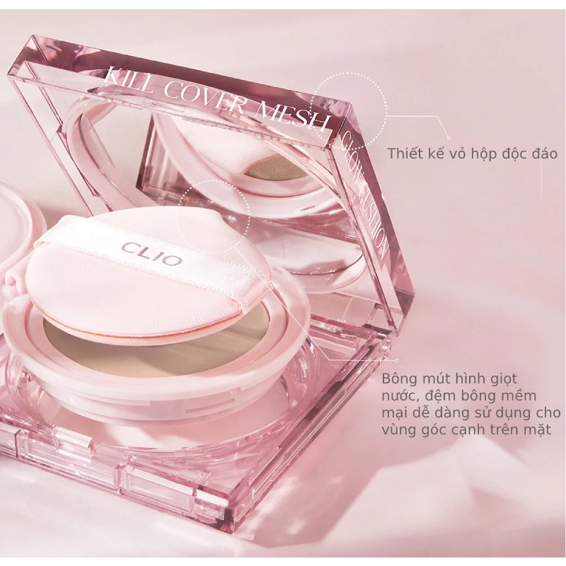 Phấn Nước Clio Kill Cover Mesh Glow Cushion