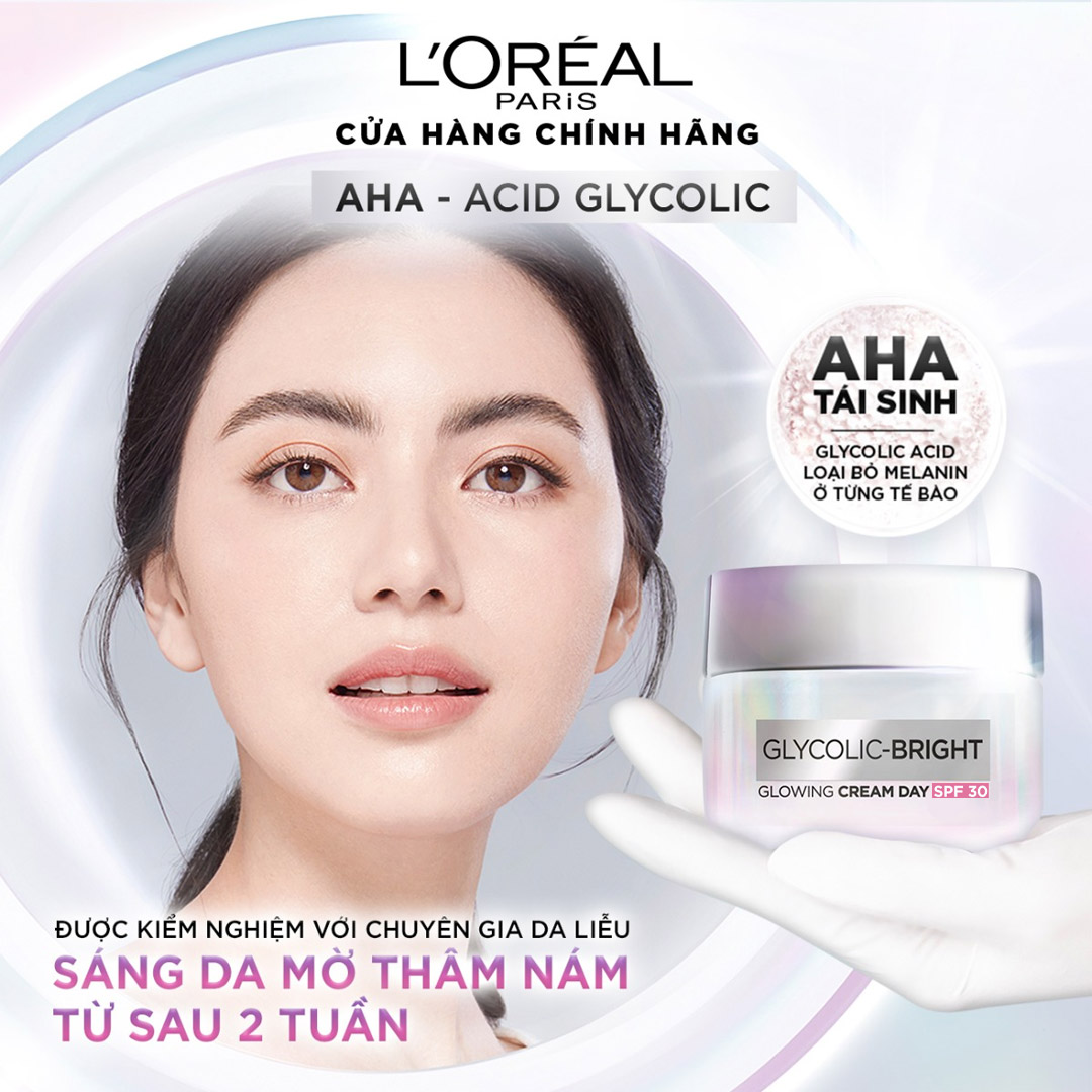 Kem Dưỡng L'Oreal Glycolic-Bright Glowing Cream