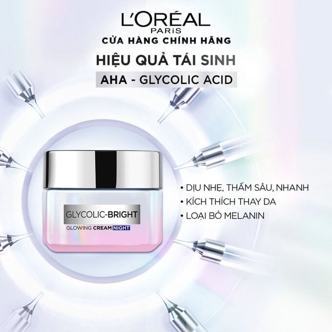 Kem Dưỡng L'Oreal Glycolic-Bright Glowing Cream