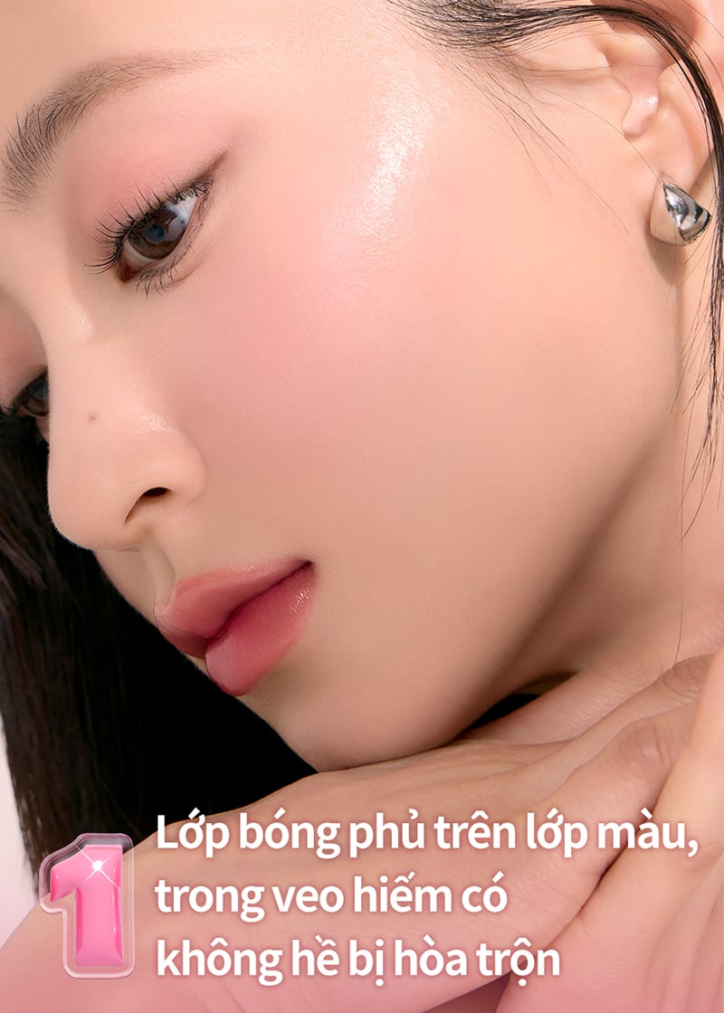 Má Hồng Kem Romand Dạng Lăn, Căng Bóng Juicy Roll Cheek