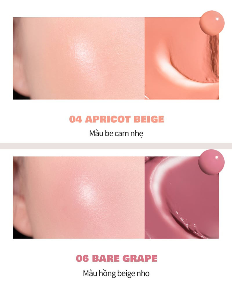 Má Hồng Kem Romand Dạng Lăn, Căng Bóng Juicy Roll Cheek