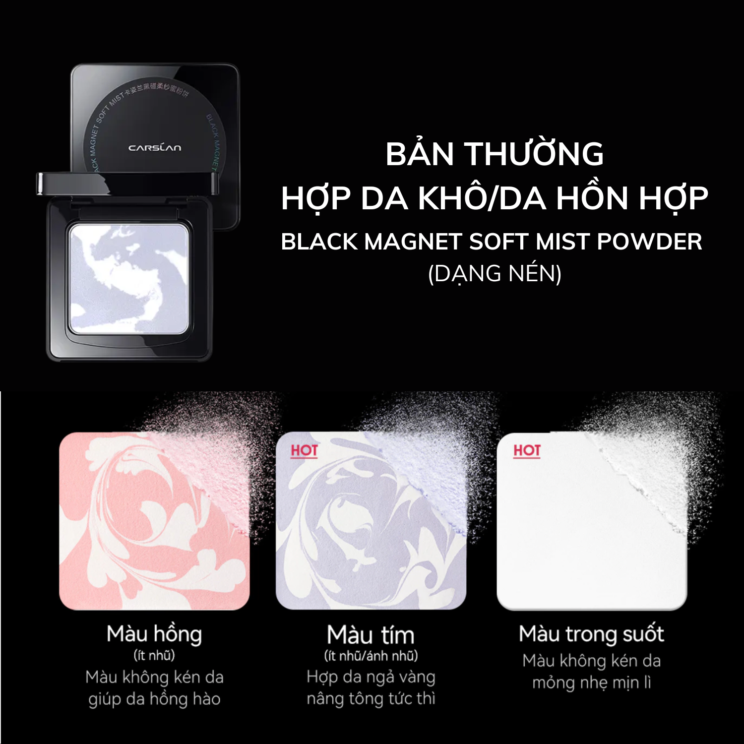 Carslan Black Magnet Soft Mist Powder 8g