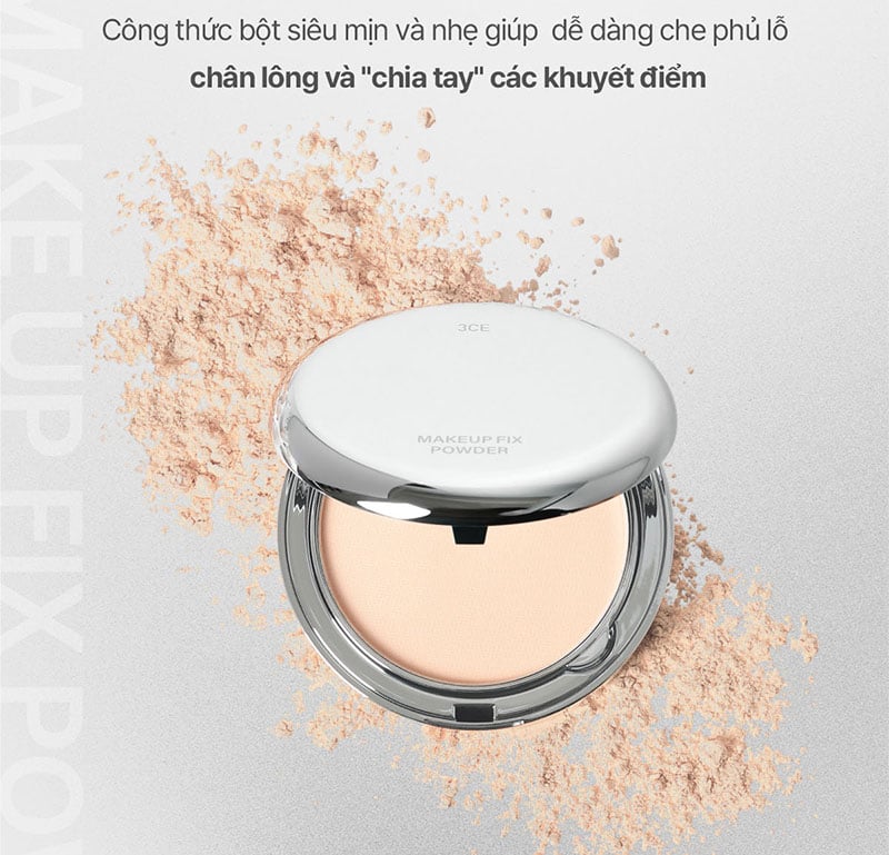 Phấn Phủ 3CE Cố Định Trang Điểm Makeup Fix Powder