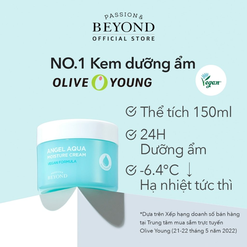 KEM DƯỠNG ẨM BEYOND ANGEL AQUA MOISTURE CREAM 150ML