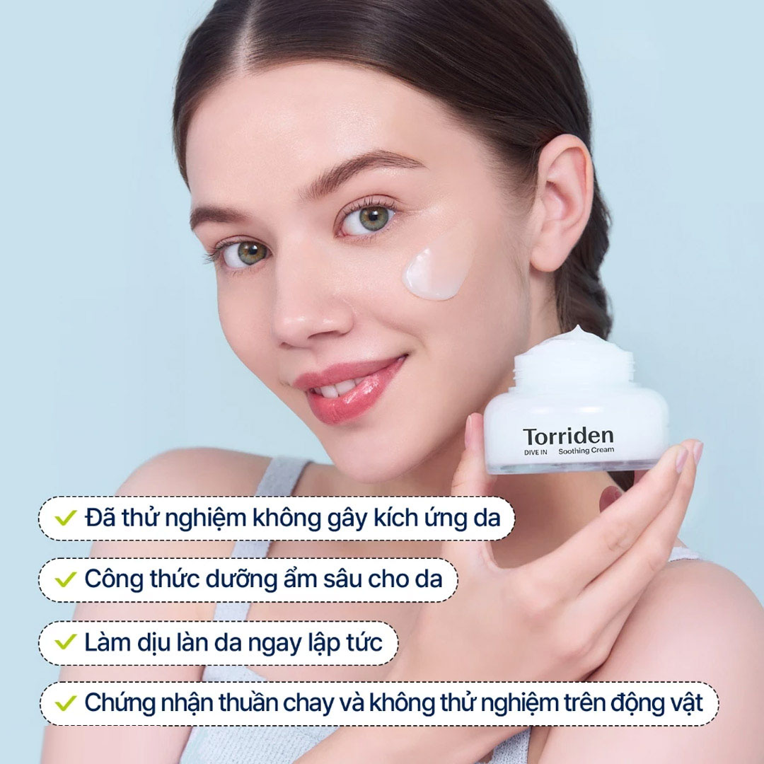 Kem Dưỡng Torriden DIVE-IN Low Molecular Hyaluronic Acid Soothing Cream
