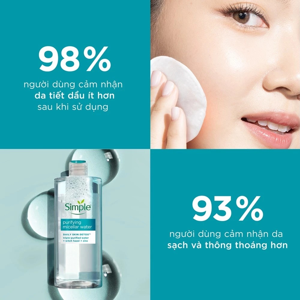 Nước Tẩy Trang Simple Purifying Micellar Water
