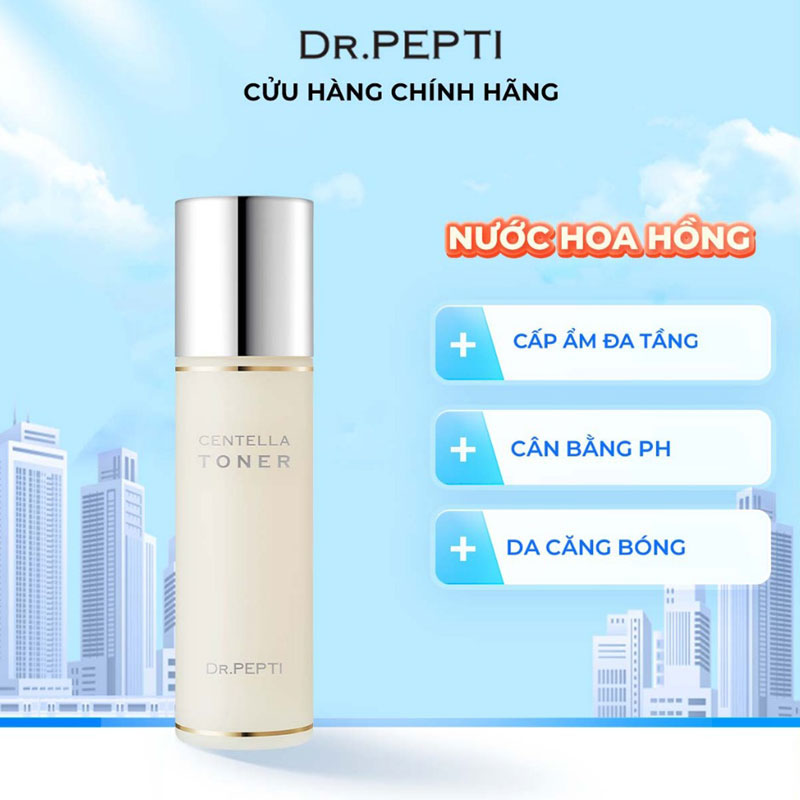 Nước Hoa Hồng Dr.Pepti Centella Toner Ex 180ml