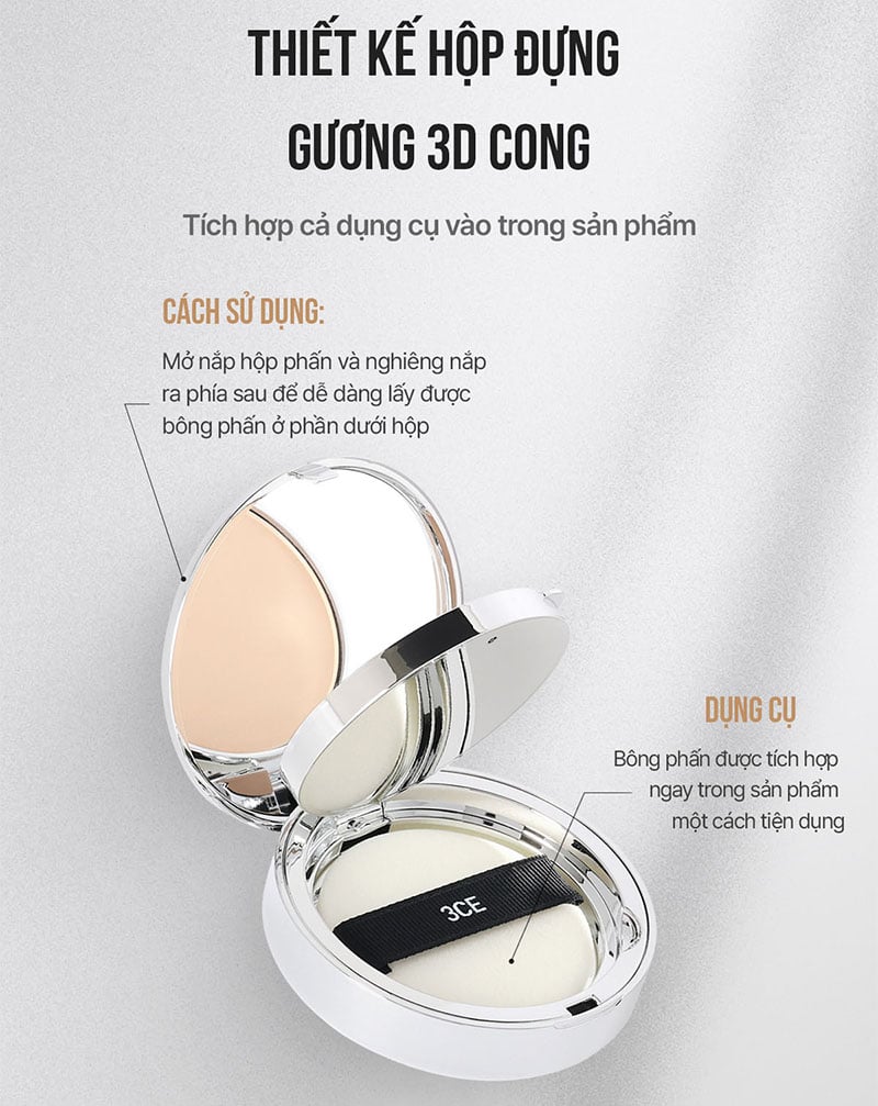 Phấn Phủ 3CE Cố Định Trang Điểm Makeup Fix Powder