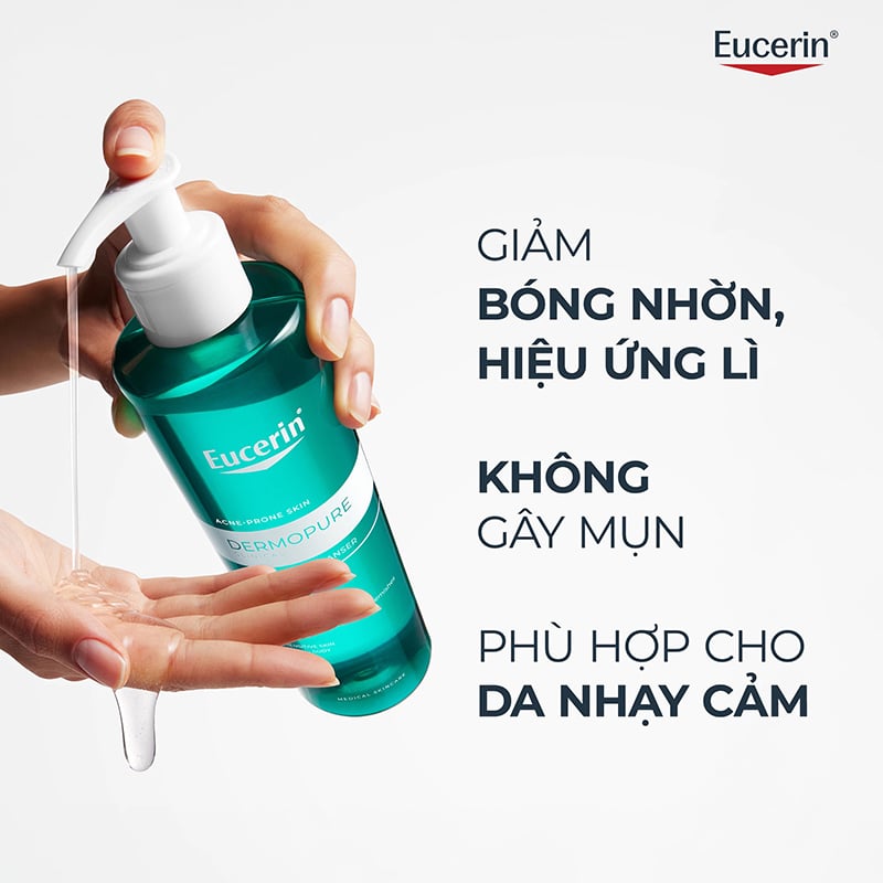 Gel Rửa Mặt Eucerin ProAcne Solution Cleansing 200ml