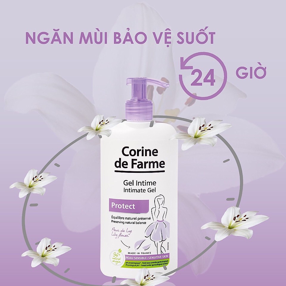 Dung dịch vệ sinh phụ nữ Corine de Farme Intimate Gel