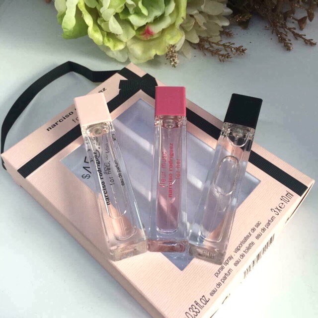 Gift Set Nước Hoa Narciso Rodriguez For Her 3 chai*10ml