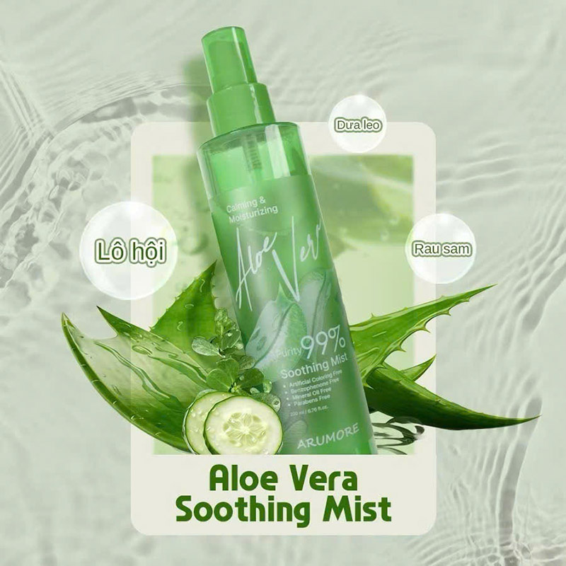 xịt khoáng Arumore_Aloe