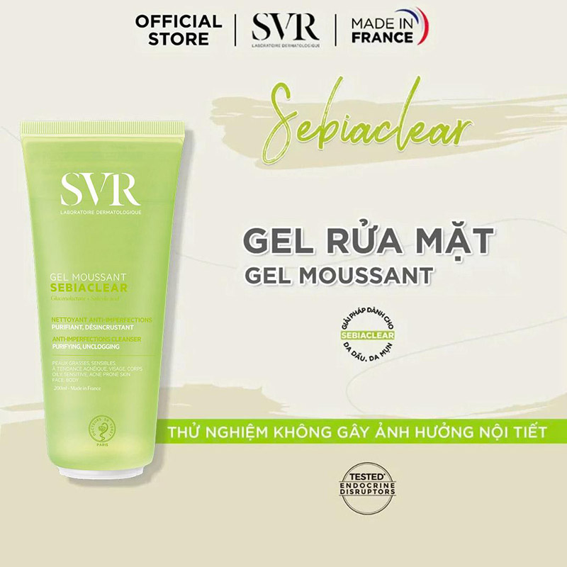 SVR Sebiaclear Gel Moussant 200ml
