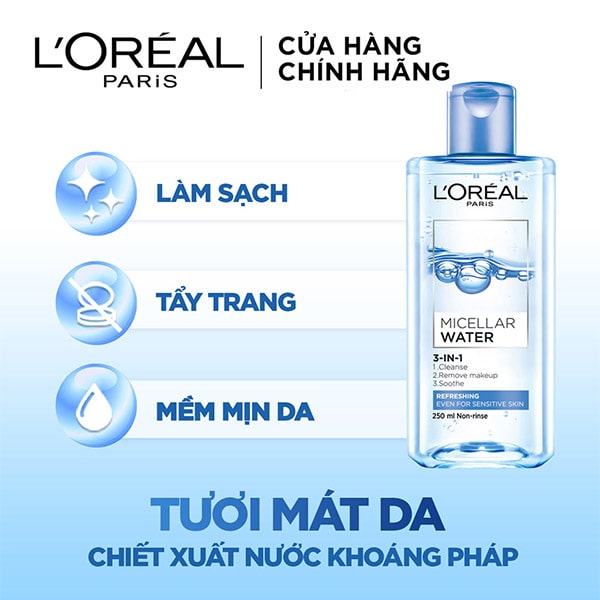Nước Tẩy Trang LOreal Làm Tươi Mát Da