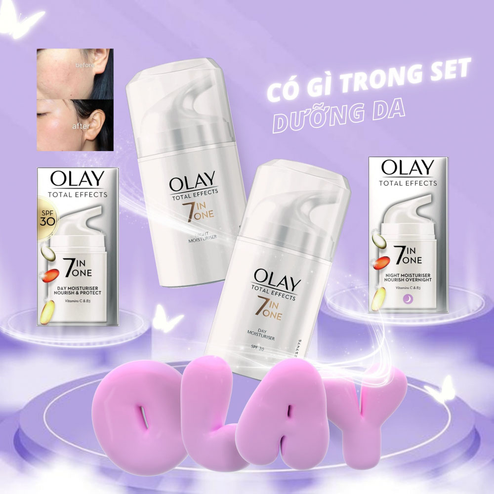 BỘ ĐÔI KEM DƯỠNG NGÀY/ĐÊM OLAY 7IN1