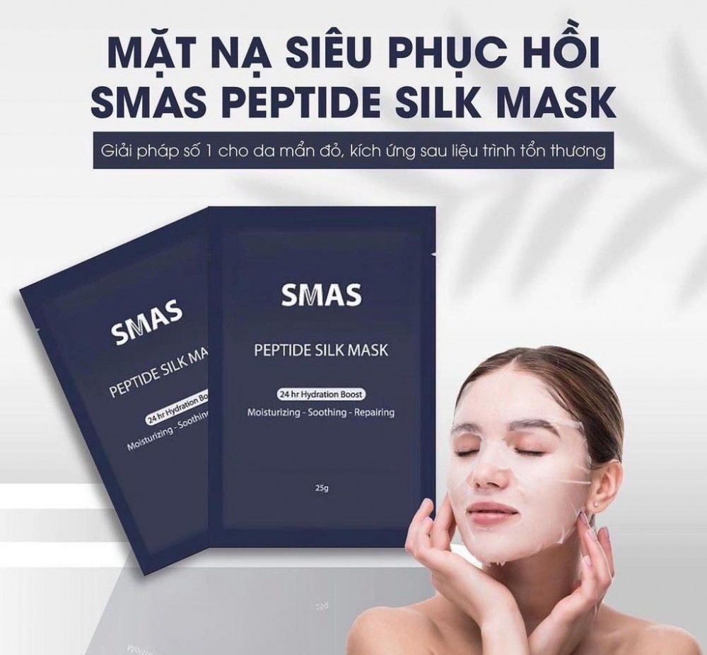 Mặt Nạ Smas SMas Peptide Silk Mask Cấp Ẩm, Phục Hồi Da