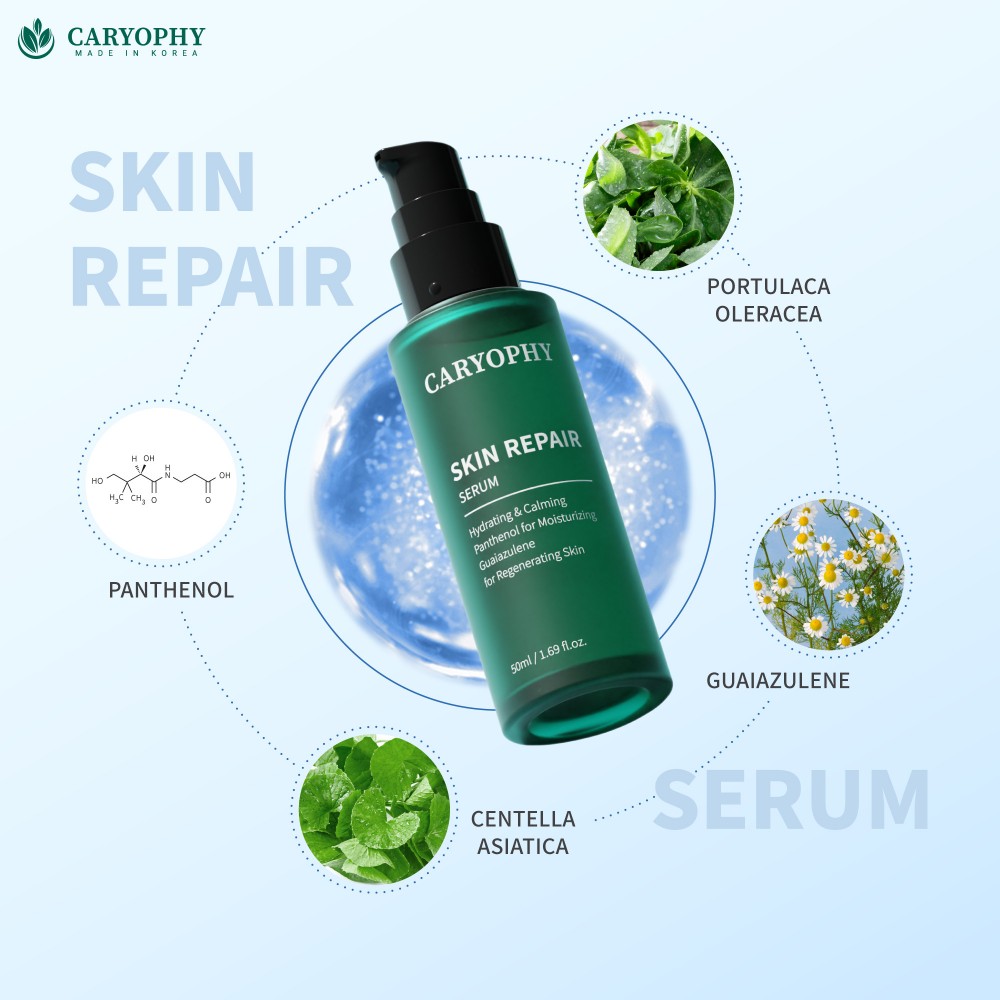 Tinh Chất Phục Hồi, Dưỡng Ẩm Và Làm Dịu Da Caryophy Skin Repair Serum 50ml