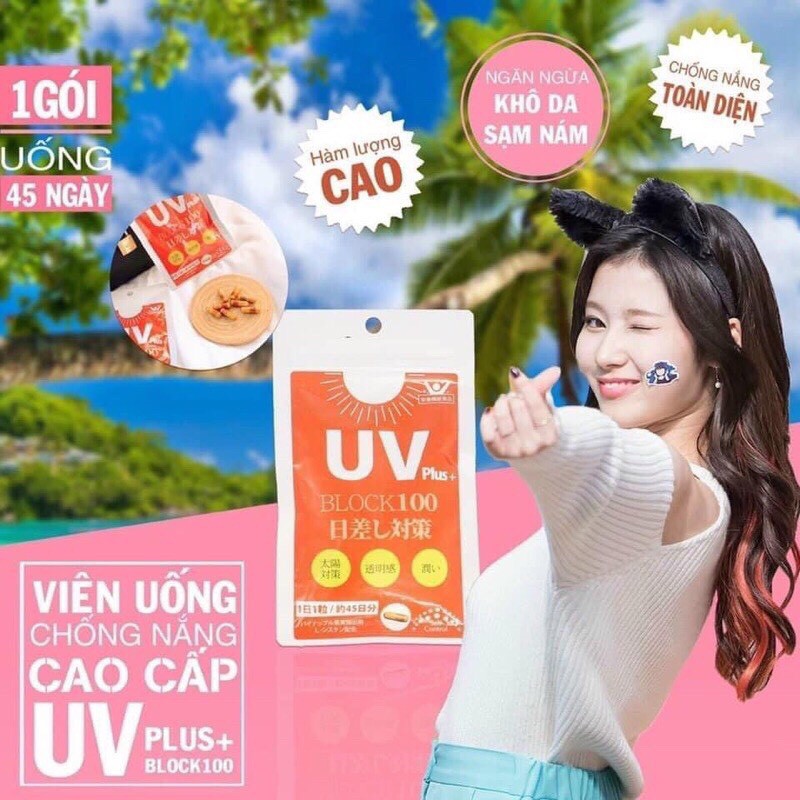 Viên uống chống nắng UV Plus+ Block100