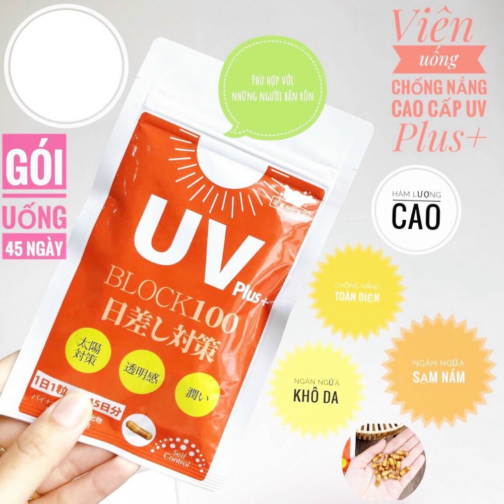 Viên uống chống nắng UV Plus+ Block100
