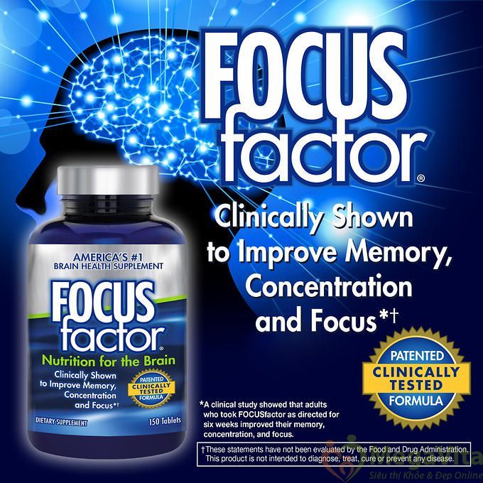 Viên Uống Bổ Não Focus Factor 180 viên