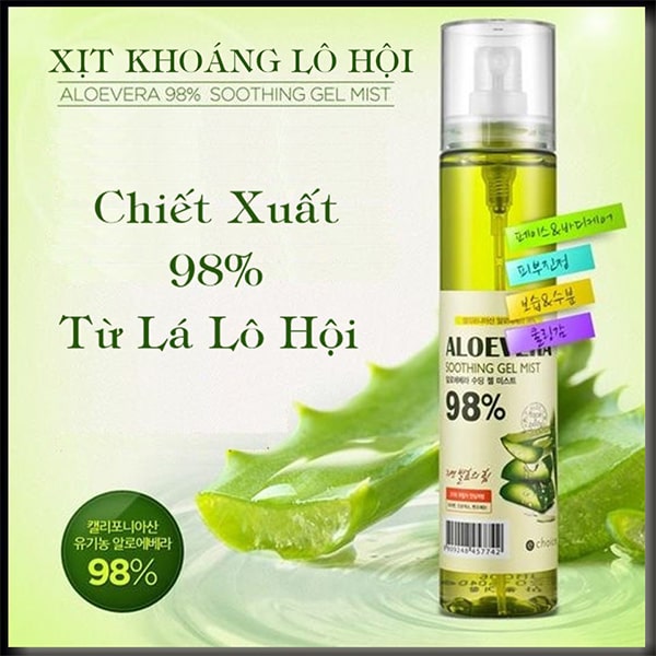 xịt khoáng nha đam Aloevera