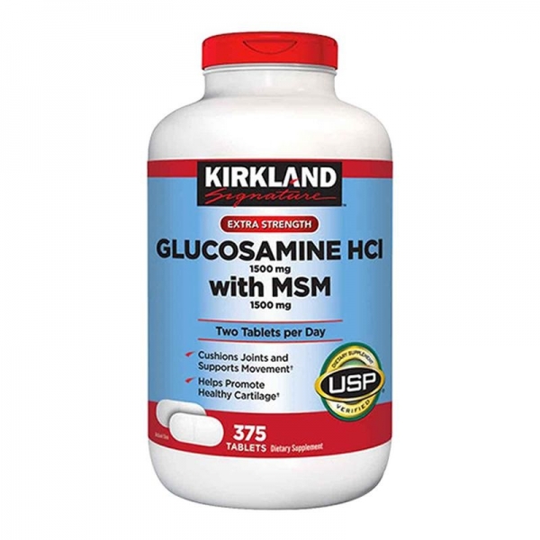 Thực Phẩm Bổ Sung Kirkland Signature Glucosamine HCl 1500mg Với MSM 1500mg - Giá cực rẻ!
