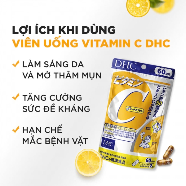 Viên Uống Bổ Sung Vitamin C DHC Hard 60 Ngày - Giá cực rẻ!